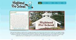 Desktop Screenshot of highlandpreschool.com